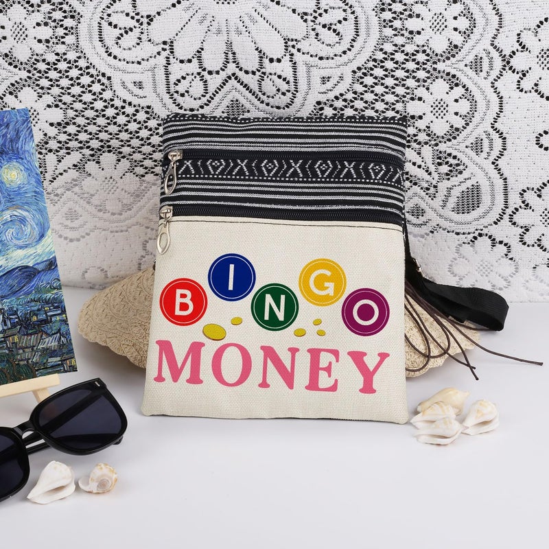 XiaoGalaee Bingo Player Game Adjustable Crossbody Bag Gift for Bingo Lovers Women Men Game - Image 3